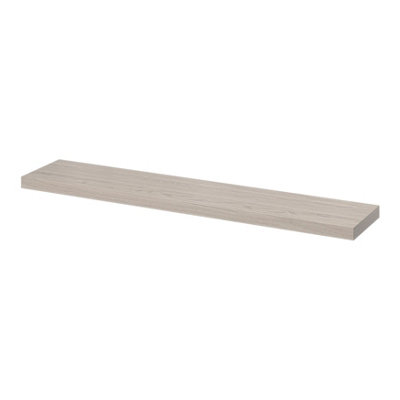 GoodHome Cusko Oak Effect Rectangular Floating Shelf (L)118Cm X (D)23.5Cm from B&Q