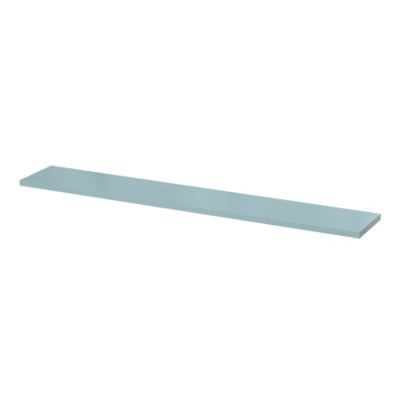 GoodHome Rigga Modular Blue Timber Rectangular Floating Shelf (L)118Cm X (D)19Cm from B&Q