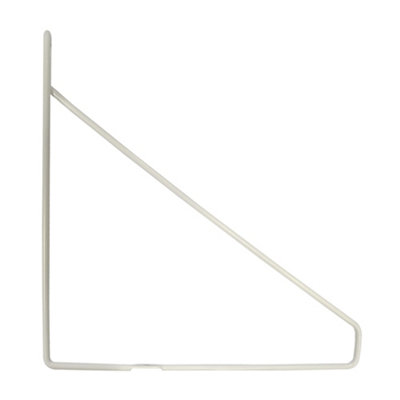 GoodHome Arama White Steel Hairpin Shelving Bracket (H)210mm (D)210mm from B&Q