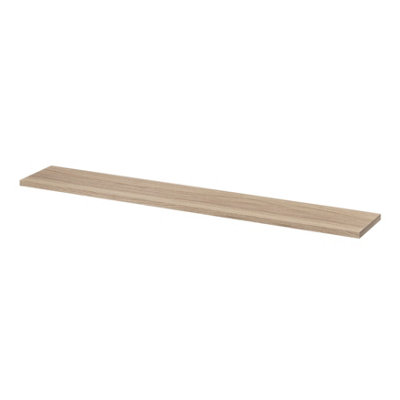 GoodHome Rigga Modular Oak Effect Rectangular Floating Shelf (L)118Cm X (D)19Cm from B&Q