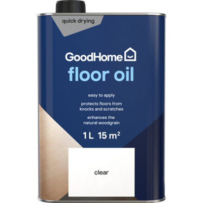 GoodHome Oil Clear Matt Wood Oil1L from B&Q