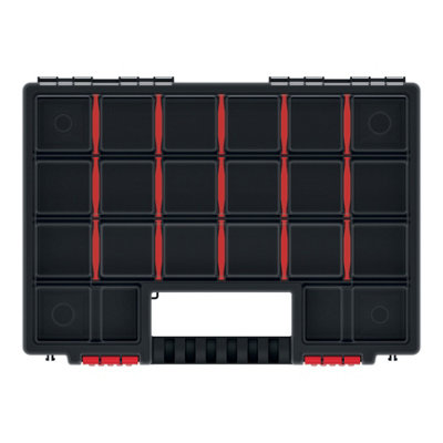 Performance Power Black Compartment Organiser Case With 20 Compartments from B&Q