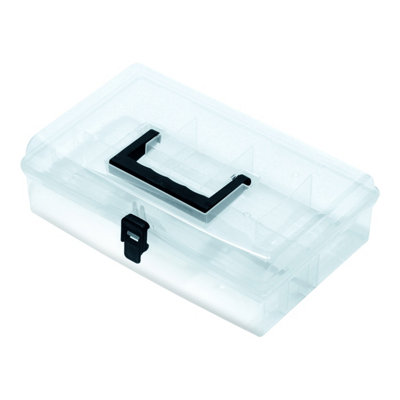 Performance Power Transparent Medium Compartment Organiser Case With 5 Compartments from B&Q
