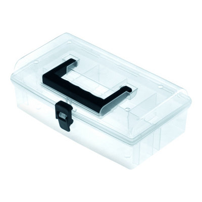 Performance Power Transparent Small Compartment Organiser Case With 5 Compartments from B&Q