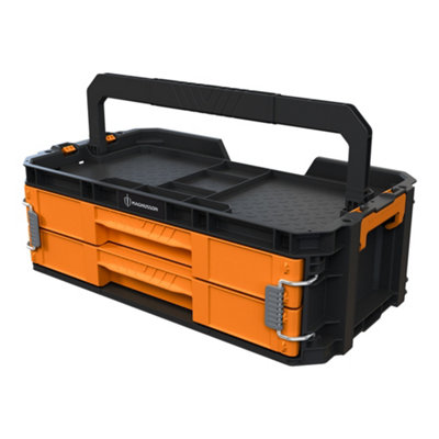 Magnusson Stakkur Black 21.34In Drawer System Chest from B&Q