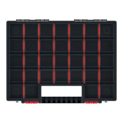 Performance Power Black Compartment Organiser Case With 30 Compartments from B&Q