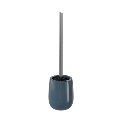 GoodHome Boann Gloss Blue Reactive Glaze Effect Ceramic Toilet Brush & Holder from B&Q