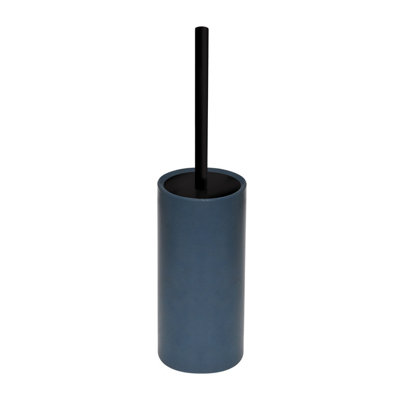 B&Q -  Lassane Matt Midnight Blue Ceramic Toilet Brush & Holder