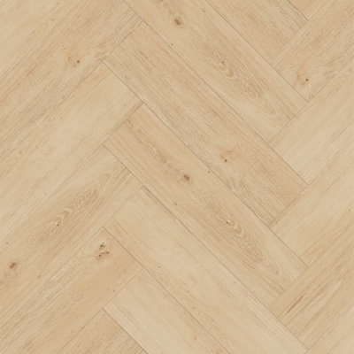 GoodHome Mambo Lulea Knotted Wood Effect Synchronic Click Vinyl Plank Sample from B&Q