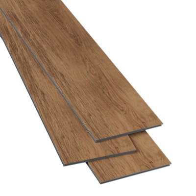 GoodHome Mambo Skara Rustic Wood Effect Synchronic Click Vinyl Plank Sample from B&Q