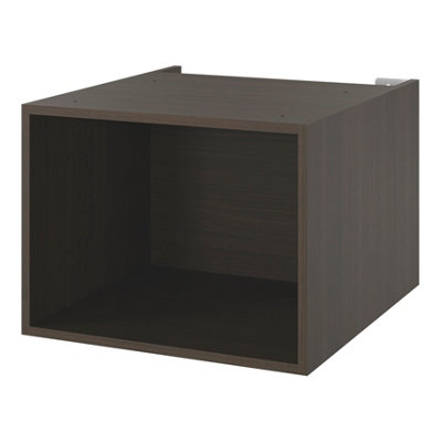 GoodHome Kentia Walnut Veneer Bathroom Open Cabinet (H)30Cm (W)40Cm from B&Q