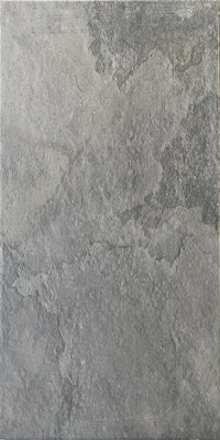 GoodHome Shaded Slate Anthracite Matt Porcelain Indoor Wall & Floor Tile Sample from B&Q