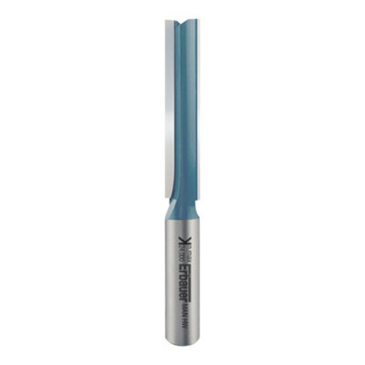 Erbauer 12.7mm ½" Shank Steel & Tungsten Carbide Straight Router Cutter (Dia)12.7mm (L)114.3mm from B&Q