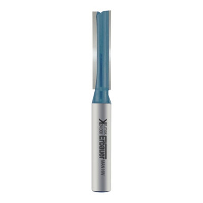 Erbauer 6.35mm ¼" Shank Steel & Tungsten Carbide Straight Router Cutter (Dia)6.35mm (L)57.2mm from B&Q
