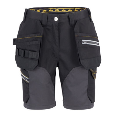 B&Q -  Kilani Black/grey Women's Shorts W34"