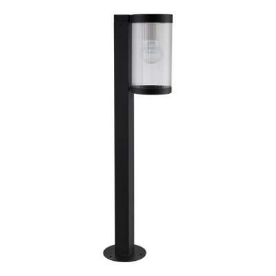 B&Q -  Phuket Black Mains-Powered (Wired) 1 Lamp Outdoor Post Light (H)800mm
