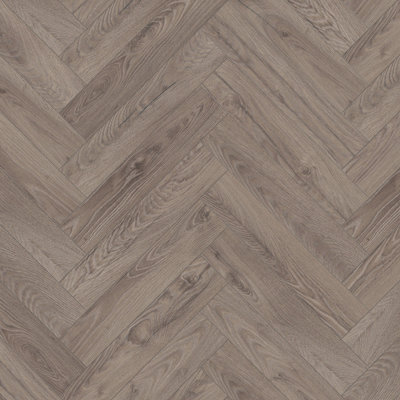 GoodHome Chesterfield Grey Natural Oak Effect Synchronic Laminate Plank Sample from B&Q