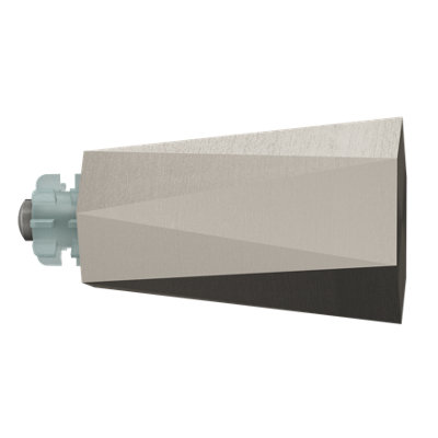 GoodHome Athens Brushed Grey Nickel Effect Metal & Plastic Curtain Pole Finial (Dia)19mm from B&Q
