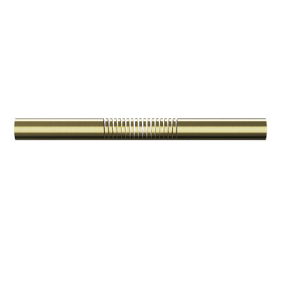 GoodHome Elasa Satin Brass Effect Metal Clip Bay Bend(L)220mm (Dia)19mm from B&Q