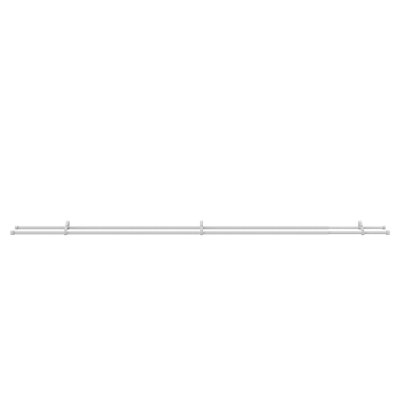 GoodHome Anafi Matt White Extendable Ball Single Curtain Pole Set(L)2000mm-3300mm (Dia)28mm from B&Q