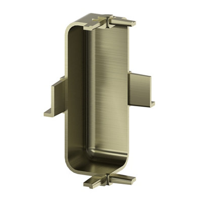 B&Q -  Caraway Innovo Gloss Brass Effect Drawer Inner Corner