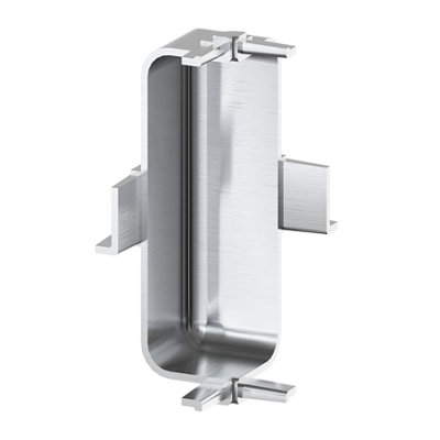 B&Q -  Caraway Innovo Satin Silver Effect Drawer Inner Corner