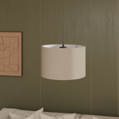 GoodHome Kpezin Natural Round Lamp Shade (D)30Cm from B&Q