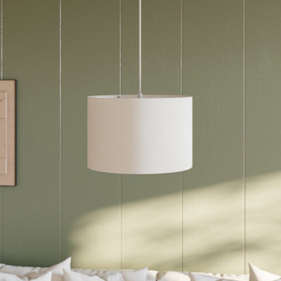 GoodHome Kpezin White Round Lamp Shade (D)30Cm from B&Q