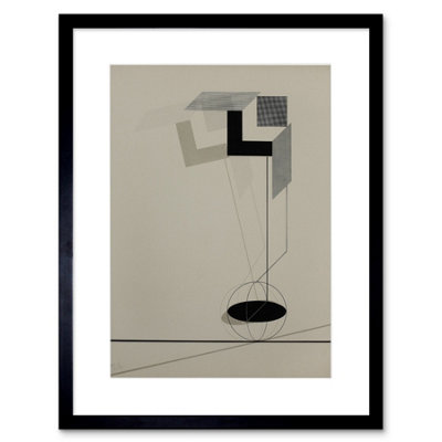 Artery8 Wall Art Print Lazar El Lissitzky Kestnermappe Proun Rob Artwork Framed 9X7 Inch from B&Q