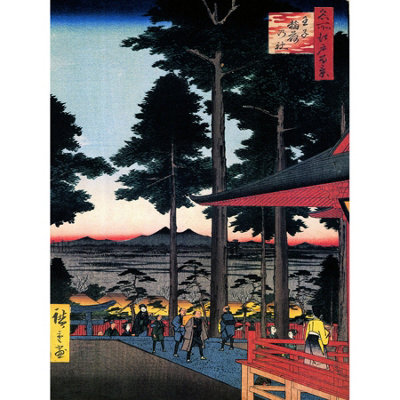 B&Q -  Unframed Wall Art Utagawa Hiroshige Inari Shrine Oji12X16 Inch