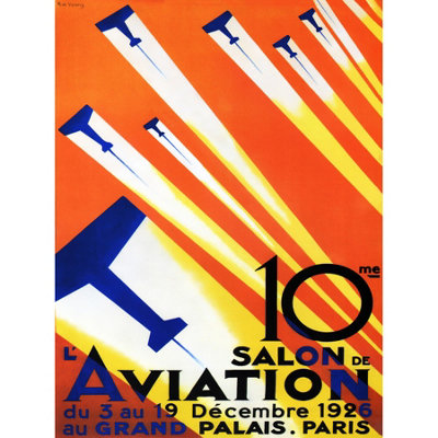 Wee Blue Coo Unframed Wall Art Airshow Aviation Paris France12X16 Inch from B&Q