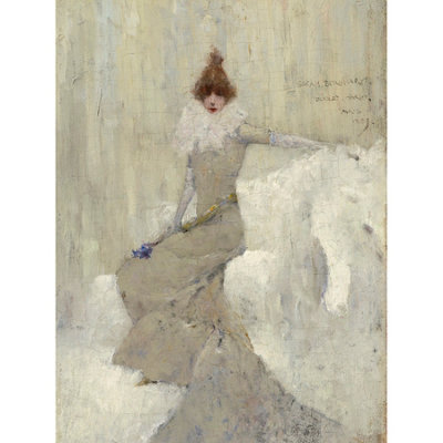 B&Q -  Unframed Wall Art Dudley Hardy Sarah Bernhardt 1889 Painting12X16 Inch