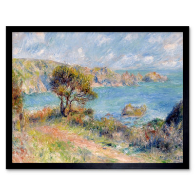 Artery8 Pierre Auguste Renoir View At Guernsey 1883 Painting Framed Wall Art Print from B&Q