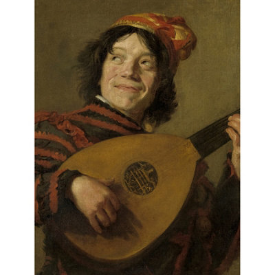 Artery8 Unframed Wall Art Frans Hals The Lute Player Painting12X16 Inch from B&Q