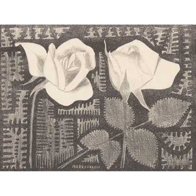 Artery8 Unframed Wall Art Samuel Jessurun De Mesquita Two Roses Still Life12X16 Inch from B&Q