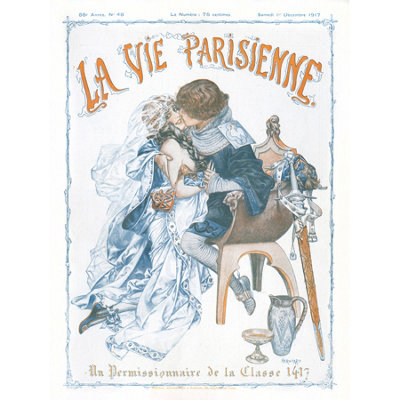 Artery8 Unframed Wall Art La Vie Parisienne France Medieval Magazine Cover12X16 Inch from B&Q