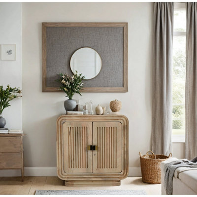 Paloma Carved Mango Wood Mini Sideboard from B&Q