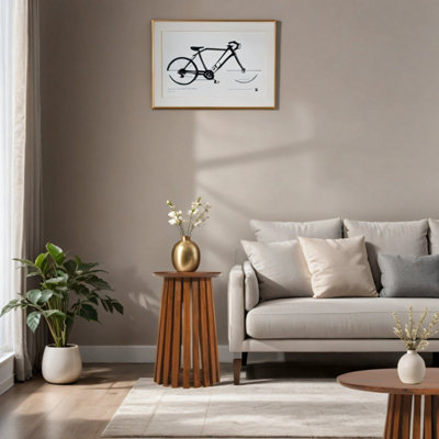  - Carney Mango Wood Slatted Side Table