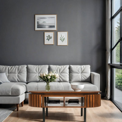  - Carney Mango Wood Slatted Rectangular Coffee Table
