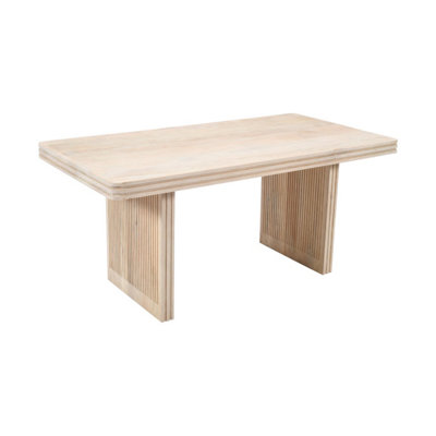 Paloma Carved Mango Wood Dining Table 6 Seater from B&Q