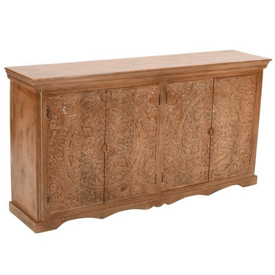 Buttercup Farm Artwork Sideboard XlSolid Mango WoodL40 X W175 X H90 Cm from B&Q