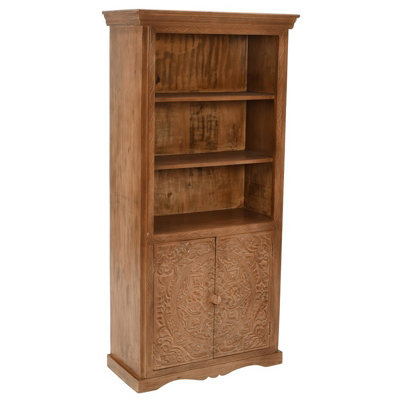 Buttercup Farm Artwork Large BookcaseSolid Mango WoodL45 X W85 X H175 Cm from B&Q
