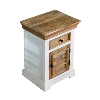 Buttercup Farm Alfie Bedside Cabinet 1 Darwer + DoorMango WoodL35 X W45 X H60 Cm from B&Q