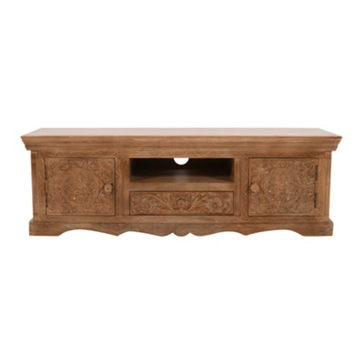  - Nebulla Mango Wood Tv Cabinet With 2 Doors1 Drawers