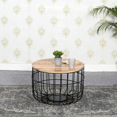 Alphon Mango Wooden Wire Coffee Table from B&Q
