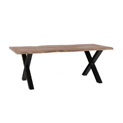 Live Edge Acacia Wood Dining Bench from B&Q
