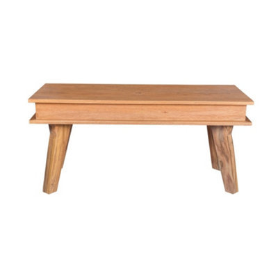 Classic Style Solid Sheesham Wood Medium Dining Bench from B&Q