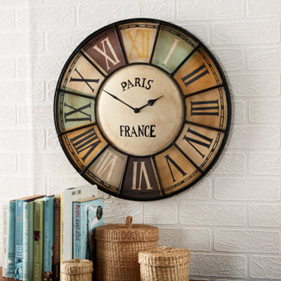  - Clock Chalet Industrial Style Metal