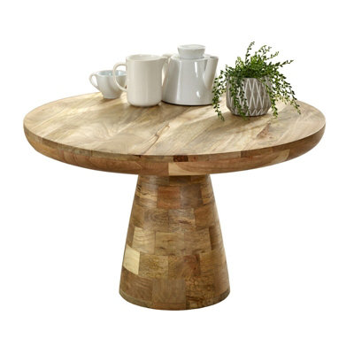 Buttercup Farm Surrey Coffee Table Mushroom StyleSolid Mango WoodL80 X W80 X H45 Cm from B&Q
