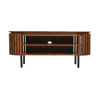 Buttercup Farm Slatted Tv CabinetMango WoodL40 X W140 X H55 Cm from B&Q
